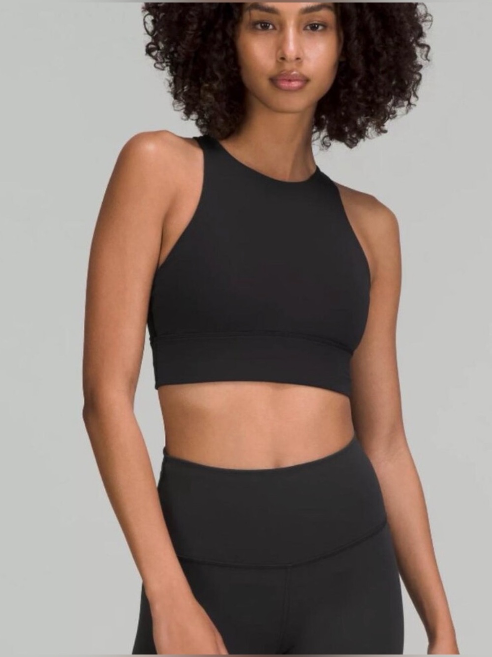 lululemon athletica Black High-Neck Sports Bra